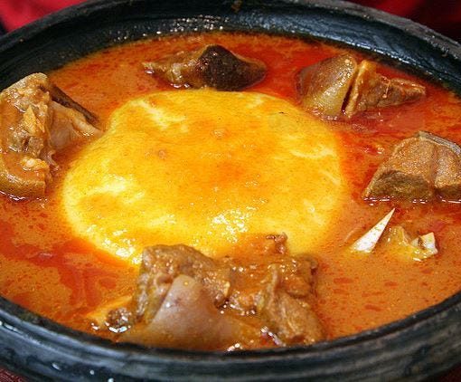 Lamb Soup with Fufu