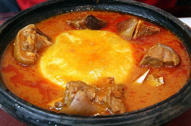 Lamb Soup with Fufu