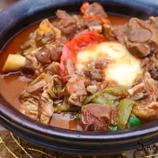 Kakaduro African Cuisine Lamb Soup with Fufu