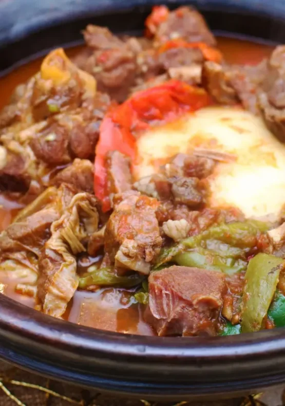 Kakaduro African Cuisine Lamb Soup with Fufu