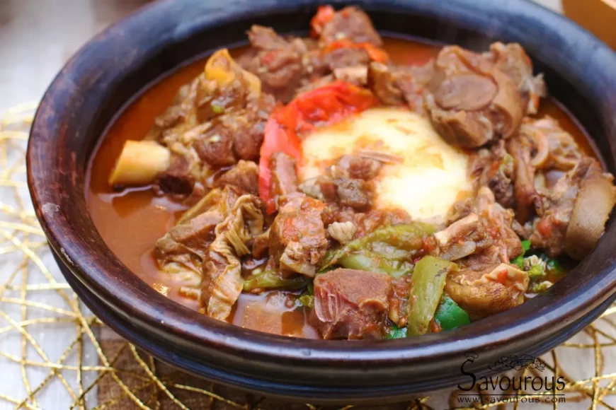 Kakaduro African Cuisine Lamb Soup with Fufu